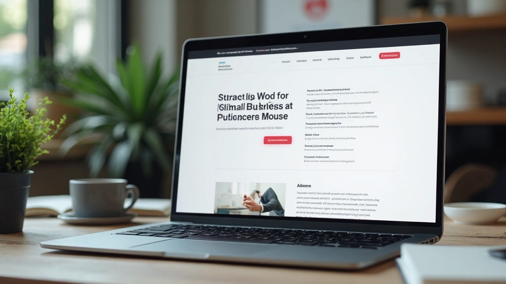 Laptop toont website met heldere navigatie en goed georganiseerde contentstructuur voor gebruikersgemak