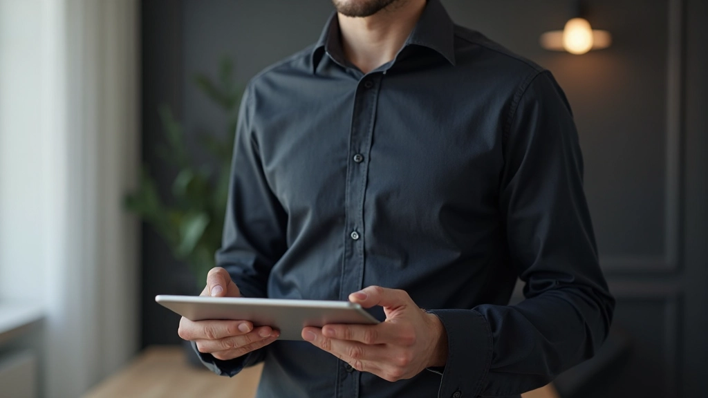 Website mockup op tablet screen met duidelijke call-to-action buttons en goed georganiseerde layout