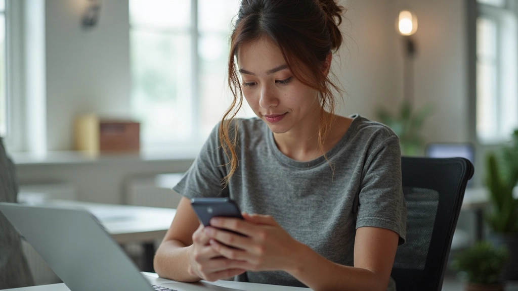 Mobile telefoon scherm met responsief website design en goed leesbare content op kleine schermgrootte